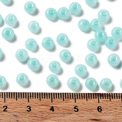 Imitation Jade Glass Seed Beads SEED-Z001-A-A11-1