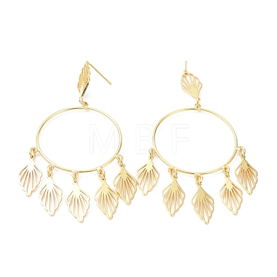 Brass Stud Earrings KK-P205-04G-1