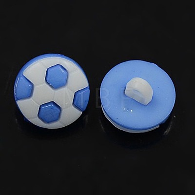 Acrylic Shank Buttons X-BUTT-E065-B-07-1