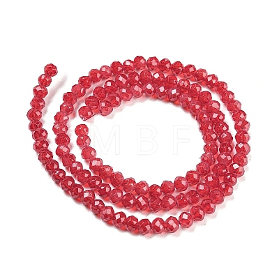 Baking Painted Transparent Glass Beads Strands DGLA-A034-J3mm-B01-1