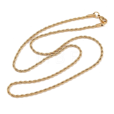 304 Stainless Steel Rope Chain Necklaces NJEW-R223-14-1