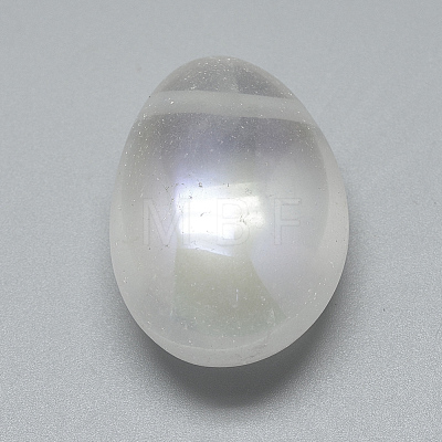 Electroplate Natural Quartz Crystal Pendants G-S263-20A-1