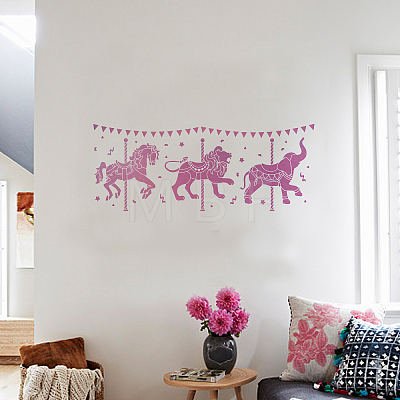 PET Hollow Out Drawing Painting Stencils DIY-WH0426-0011-1