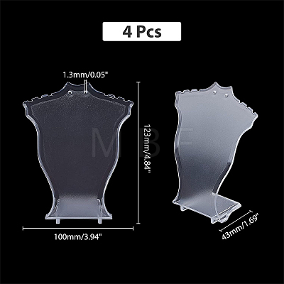Plastic Necklace Pendant Display AJEW-WH0245-22-1