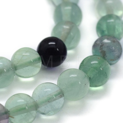 Natural Fluorite Beads Strands X-G-G763-06-8mm-1