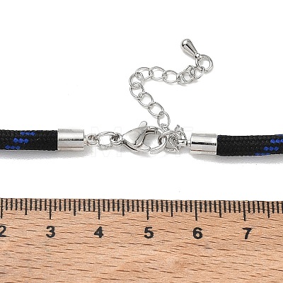 Ployester Core-Wrapped Round Cord Necklace Making KK-CBACFA2-03P-25-1