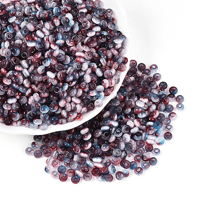 Imitation Cat Eye Glass Seed Beads SEED-N007-31F-1