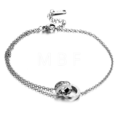 Stainless Steel Charm Anklets for Women WG18C2B-34-1
