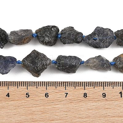 Raw Rough Natural Iolite Beads Strands G-D101-A01-1