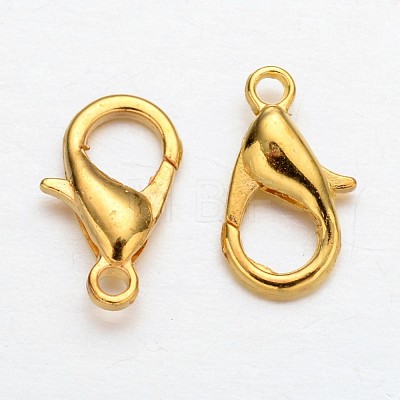 Zinc Alloy Lobster Claw Clasps E102-G-1
