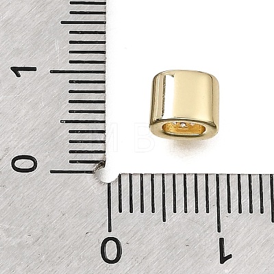 Brass Micro Pave Clear Cubic Zirconia Beads CU-CBAA19F-01G-G-1