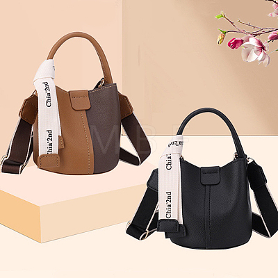 DIY Sew on PU Leather Bucket Bags Kits DIY-WH0304-510A-1