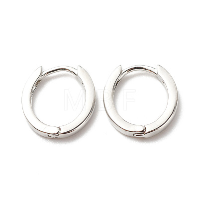 Brass Hinged Hoop Earrings for Women EJEW-G306-03P-1