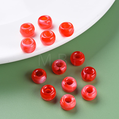 Acrylic European Beads MACR-S375-002A-M-1