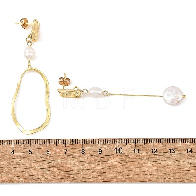 Natural Cultured Freshwater Pearl Dangle Earrings for Women EJEW-JE07506-1