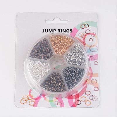 1 Box Open Jump Rings Brass Jump Rings KK-JP0007-6mm-1