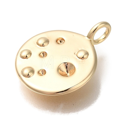 Brass Pendant Rhinestone Settings KK-U038-12G-1