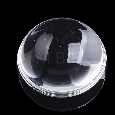 Transparent Glass Cabochons GGLA-R026-18mm-B-1
