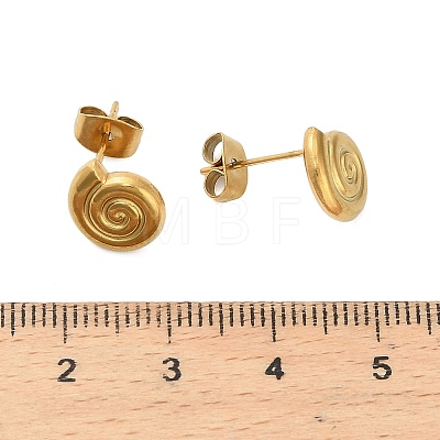 304 Stainless Steel Stud Earrings EJEW-C162-02C-G-1