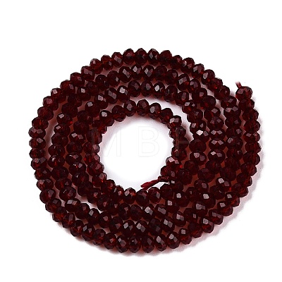 Glass Beads Strands EGLA-T021-01G-1