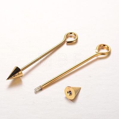 Brass Split Eye Pin X-KK-O089-08-1