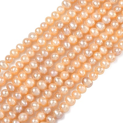 Natural Cultured Freshwater Pearl Beads Strands PEAR-L034-02-1