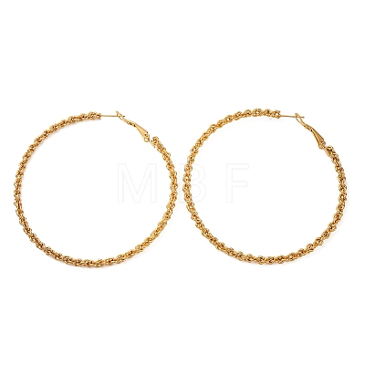 304 Stainless Steel Hoop Earrings EJEW-S250-02A-G-1