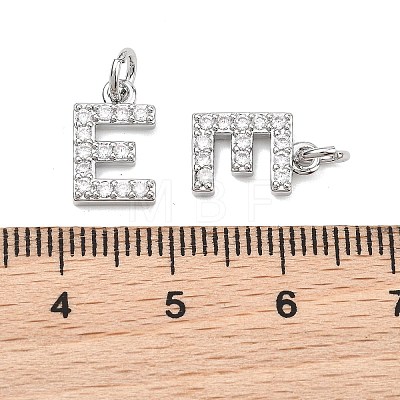 SHEGRACE Brass Micro Pave Clear Cubic Zirconia Pendants XGRQ29341-394P-E-1
