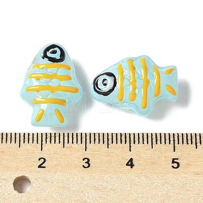 Baking Paint Glass Enamel Beads BLOW-D300-04C-1
