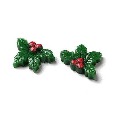Christmas Opaque Resin Cabochons RESI-K019-39-1