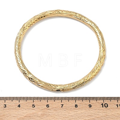 Artisan Engraved 304 Stainless Steel Rhinestone Bangles for Women BJEW-D456-01G-02-1