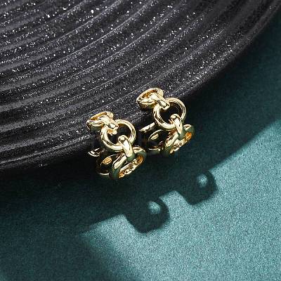 Brass Cuff Earrings EJEW-G445-03G-1