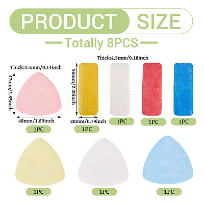 8Pcs 2 Styles Professional Tailors Chalk Pen Sets SENE-TA0001-02-1