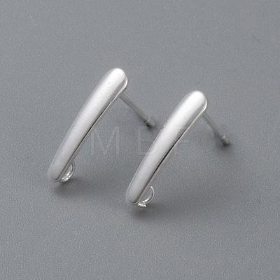 304 Stainless Steel Stud Earring Findings X-STAS-H436-22S-1