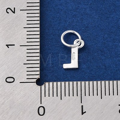 925 Sterling Silver Letter Charms LS-STER-C012-01S-L-1