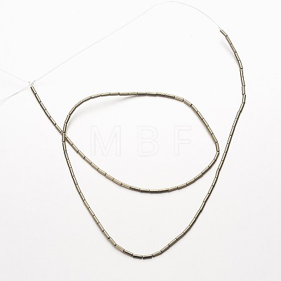 Electroplate Non-magnetic Synthetic Hematite Bead Strands G-F300-37C-1