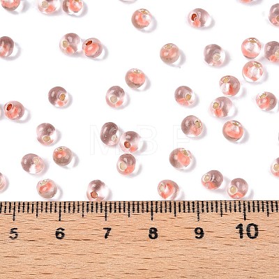 6/0 Baking Paint Transparent Fringe Glass Seed Beads X1-SEED-N006-06E-1