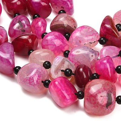 Natural Dragon Veins Agate Beads Strands GG-L001-I01-01B-1