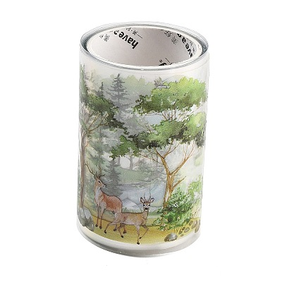 Mountain Forest Waterproof PET Decorative Stickers DIY-Q052-03D-1