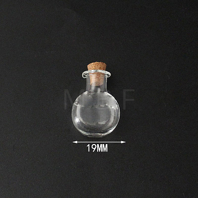 Mini High Borosilicate Glass Bottle Bead Containers BOTT-PW0001-261D-1