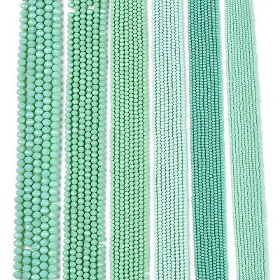 Opaque Solid Color Imitation Jade Glass Beads Strands EGLA-A044-P1mm-D14-1