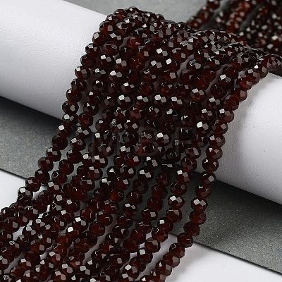 Baking Painted Imitation Jade Glass Bead Strands DGLA-A034-J2MM-A11-1