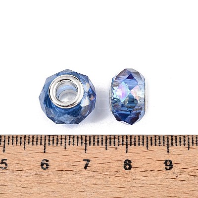 Transparent Glass European Beads GPDL-N004-D14mm-A13-1