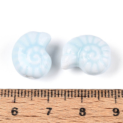 Glazed Porcelain Beads PORC-I028-02G-01-1