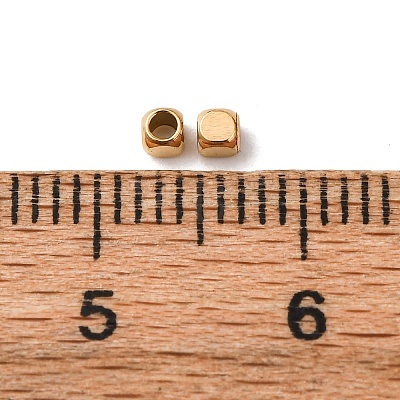 Ion Plating(IP) 304 Stainless Steel Beads STAS-F135-07G-2x2mm-1