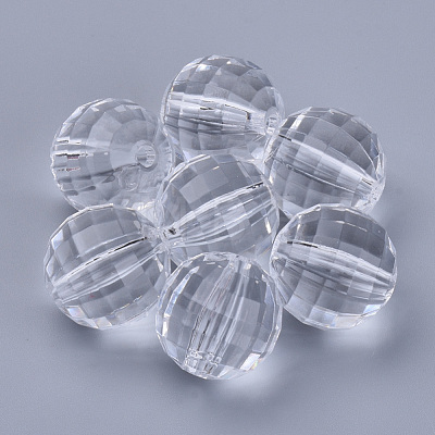 Transparent Acrylic Beads X-TACR-Q254-18mm-V01-1