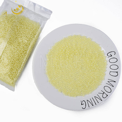 6/0 Imitation Jade Glass Seed Beads X1-SEED-N004-006-08-1