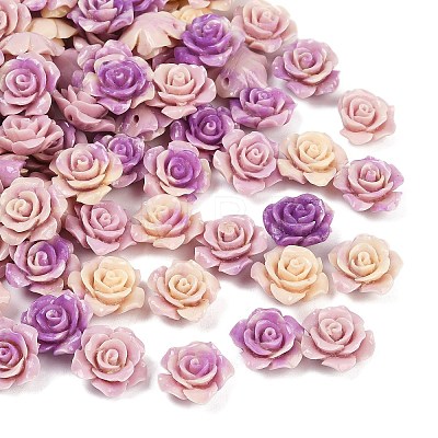 Synthetic Coral 3D Flower Rose Beads CORA-A005-14mm-27-1