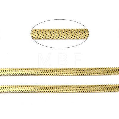Ion Plating(IP) 3304 Stainless Steel Flat Snake Chains CHS-E012-04G-1