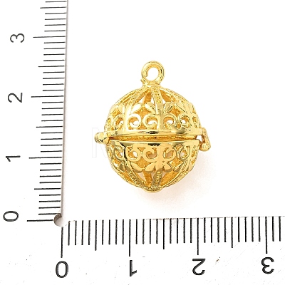 Brass Cage Pendants KK-CBA8ACD-04G-1